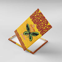 Personalised Tufi Tapa and Tattoo Festival Canvas Wall Art PNG Oro Butterfly Tapa Pattern - Polynesian Pride