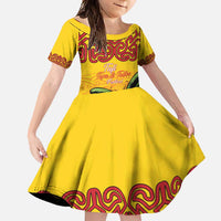 Personalised Tufi Tapa and Tattoo Festival Family Matching Long Sleeve Bodycon Dress and Hawaiian Shirt PNG Oro Butterfly Tapa Pattern - Polynesian Pride