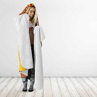 Personalised Tufi Tapa and Tattoo Festival Hooded Blanket PNG Oro Butterfly Tapa Pattern - Polynesian Pride