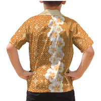 Personalised Tufi Tapa and Tattoo Festival Family Matching Mermaid Dress and Hawaiian Shirt Oro Tapa Cloth With Plumeria - Polynesian Pride