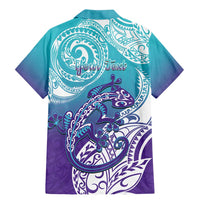 Personalised New Zealand Suicide Prevention Month Family Matching Mermaid Dress and Hawaiian Shirt You Matter NZ Fern With Maori Koru Lizard