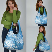 Personalised New Zealand Autism Awareness Grocery Bag NZ Fern With Maori Koru Lizard