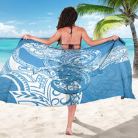 Personalised New Zealand Autism Awareness Sarong NZ Fern With Maori Koru Lizard