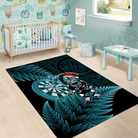 New Zealand Darts Christmas Area Rug Maori Fern Merry Dartsmas - Polynesian Pride