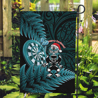 New Zealand Darts Christmas Garden Flag Maori Fern Merry Dartsmas - Polynesian Pride