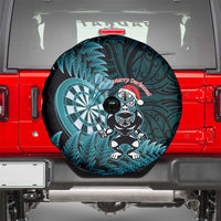 New Zealand Darts Christmas Spare Tire Cover Maori Fern Merry Dartsmas - Polynesian Pride