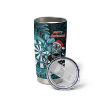 Personalised New Zealand Darts Christmas Tumbler Cup Maori Fern Merry Dartsmas - Polynesian Pride