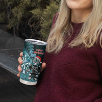Personalised New Zealand Darts Christmas Tumbler Cup Maori Fern Merry Dartsmas - Polynesian Pride