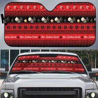 New Zealand Darts Christmas Auto Sun Shade Merry Xmas Aotearoa Maori Red LT14 Red - Polynesian Pride