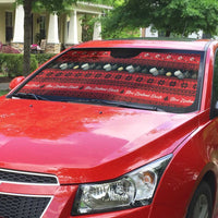 New Zealand Darts Christmas Auto Sun Shade Merry Xmas Aotearoa Maori Red LT14 - Polynesian Pride