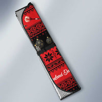 New Zealand Darts Christmas Auto Sun Shade Merry Xmas Aotearoa Maori Red LT14 - Polynesian Pride