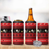 New Zealand Darts Christmas 4 in 1 Can Cooler Tumbler Merry Xmas Aotearoa Maori Red - Polynesian Pride
