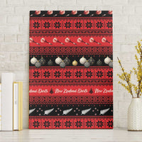 New Zealand Darts Christmas Canvas Wall Art Merry Xmas Aotearoa Maori Red - Polynesian Pride
