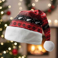 New Zealand Darts Christmas Santa Hat Merry Xmas Aotearoa Maori Red LT14 Without Fur Red - Polynesian Pride