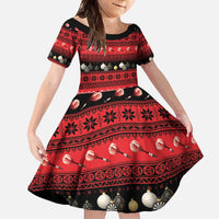 New Zealand Darts Christmas Family Matching Off Shoulder Maxi Dress and Hawaiian Shirt Merry Xmas Aotearoa Maori Red - Polynesian Pride