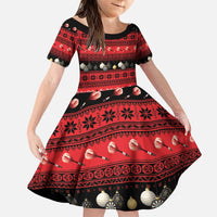 New Zealand Darts Christmas Family Matching Puletasi and Hawaiian Shirt Merry Xmas Aotearoa Maori Red - Polynesian Pride