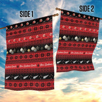 New Zealand Darts Christmas Garden Flag Merry Xmas Aotearoa Maori Red - Polynesian Pride