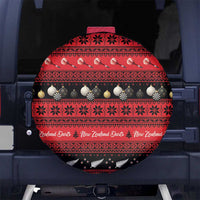 New Zealand Darts Christmas Spare Tire Cover Merry Xmas Aotearoa Maori Red - Polynesian Pride