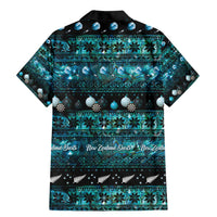 New Zealand Darts Christmas Family Matching Mermaid Dress and Hawaiian Shirt Merry Xmas Aotearoa Maori Paua Shell - Polynesian Pride