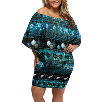 New Zealand Darts Christmas Family Matching Off Shoulder Short Dress and Hawaiian Shirt Merry Xmas Aotearoa Maori Paua Shell - Polynesian Pride