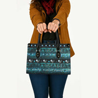 New Zealand Darts Christmas Leather Bag Merry Xmas Aotearoa Maori Paua Shell - Polynesian Pride