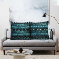 New Zealand Darts Christmas Pillow Cover Merry Xmas Aotearoa Maori Paua Shell - Polynesian Pride