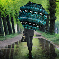 New Zealand Darts Christmas Umbrella Merry Xmas Aotearoa Maori Paua Shell LT14 - Polynesian Pride
