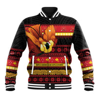 Papua New Guinea Christmas Baseball Jacket Bikpela hamamas blong dispela Krismas - Polynesian Pride