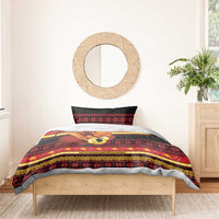 Papua New Guinea Christmas Bedding Set Bikpela hamamas blong dispela Krismas - Polynesian Pride