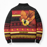 Papua New Guinea Christmas Bomber Puffer Jacket Bikpela hamamas blong dispela Krismas - Polynesian Pride