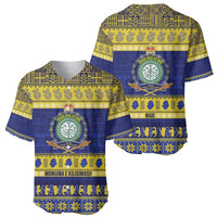 Niue Christmas Baseball Jersey Monuina e Kilisimasi Hiapo Motifs - Polynesian Pride