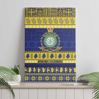 Niue Christmas Canvas Wall Art Monuina e Kilisimasi Hiapo Motifs LT14 - Polynesian Pride
