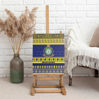 Niue Christmas Canvas Wall Art Monuina e Kilisimasi Hiapo Motifs LT14 - Polynesian Pride