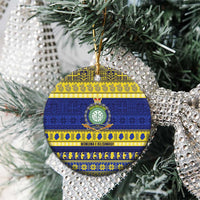 Niue Christmas Ceramic Ornament Monuina e Kilisimasi Hiapo Motifs - Polynesian Pride