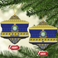 Niue Christmas Ceramic Ornament Monuina e Kilisimasi Hiapo Motifs - Polynesian Pride