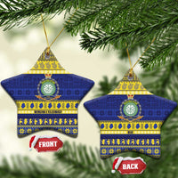 Niue Christmas Ceramic Ornament Monuina e Kilisimasi Hiapo Motifs - Polynesian Pride