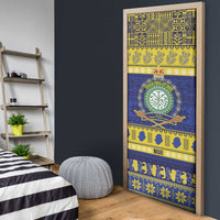 Niue Christmas Door Cover Monuina e Kilisimasi Hiapo Motifs - Polynesian Pride