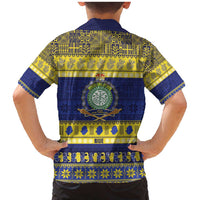 Niue Christmas Family Matching Mermaid Dress and Hawaiian Shirt Monuina e Kilisimasi Hiapo Motifs - Polynesian Pride