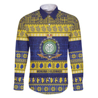 Niue Christmas Family Matching Tank Maxi Dress and Hawaiian Shirt Monuina e Kilisimasi Hiapo Motifs - Polynesian Pride