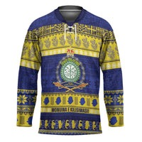 Niue Christmas Hockey Jersey Monuina e Kilisimasi Hiapo Motifs - Polynesian Pride