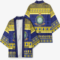 Niue Christmas Kimono Monuina e Kilisimasi Hiapo Motifs - Polynesian Pride