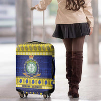 Niue Christmas Luggage Cover Monuina e Kilisimasi Hiapo Motifs - Polynesian Pride