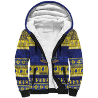 Niue Christmas Sherpa Hoodie Monuina e Kilisimasi Hiapo Motifs - Polynesian Pride