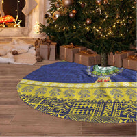 Niue Christmas Tree Skirt Monuina e Kilisimasi Hiapo Motifs LT14 - Polynesian Pride