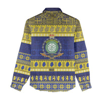 Niue Christmas Women Casual Shirt Monuina e Kilisimasi Hiapo Motifs - Polynesian Pride