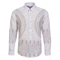 Niue White Sunday Family Matching Puletasi and Hawaiian Shirt Tapu Fanau Ia Puakenikeni Hiapo Pattern - Polynesian Pride