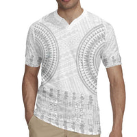 Niue White Sunday Rugby Jersey Tapu Fanau Ia Puakenikeni Hiapo Pattern - Polynesian Pride