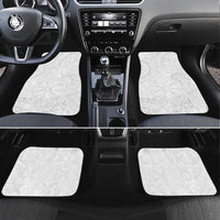Tapu Fanau Ia Niue Car Mats Happy White Sunday Unique Hiapo - Polynesian Pride