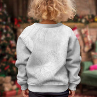 Tapu Fanau Ia Niue Kid Ugly Christmas Sweater Happy White Sunday Unique Hiapo - Polynesian Pride