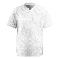 Tapu Fanau Ia Niue Rugby Jersey Happy White Sunday Unique Hiapo LT14 White - Polynesian Pride